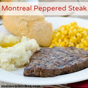Montreal Peppered Steak | realmomkitchen.com