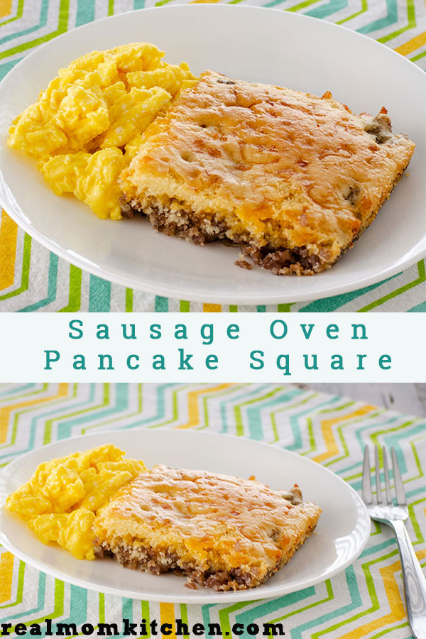 Sausage Oven Pancake Square | realmomkitchen.com