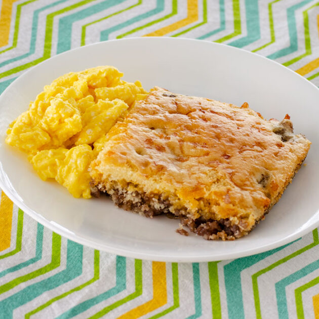 Sausage Oven Pancake Square | realmomkitchen.com