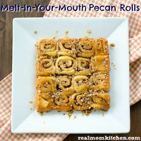 Melt In Your Mouth Pecan Rolls | realmomkitchen.com