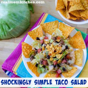 Shockingly Simple Taco Salad | realmomkitchen.com