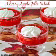 Cherry Apple Jello Salad | realmomkitchen.com