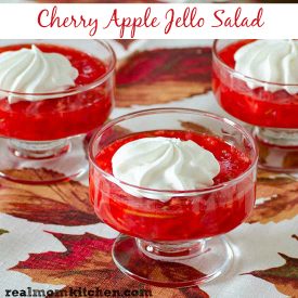 Cherry Apple Jello Salad | realmomkitchen.com