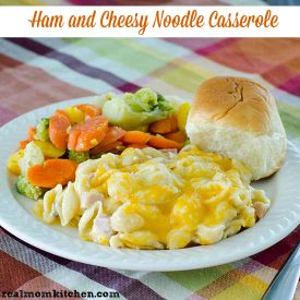 Ham and Cheesy Noodle Casserole | realmomkitchen.com