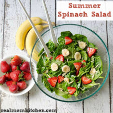 Summer Spinach Salad | realmomkitchen.com