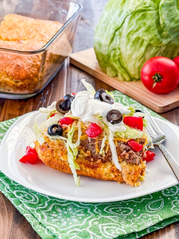 Topsy Turvy Taco Bake