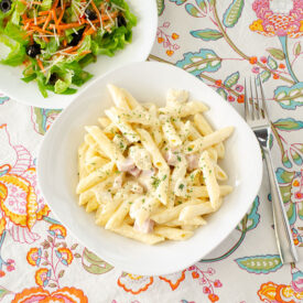 Chicken Cordon Bleu Pasta | realmomkitchen.com