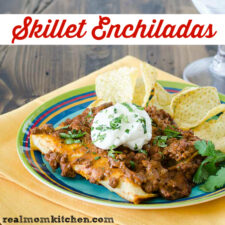 Skillet Enchiladas | realmomkitchen.com