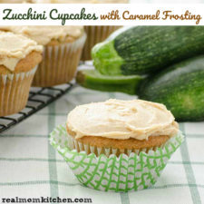 Zucchini Cupcakes With Caramel Frosting | realmomkitchen.com