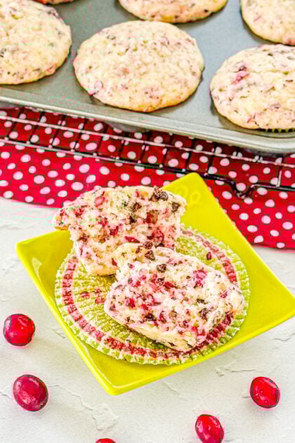 cranberry orange chocolate chip muffins