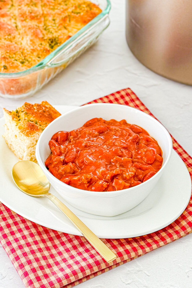 bowl of Mom's sweet chili
