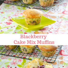 Blackberry Cake Mix Muffins | realmomkitchen.com