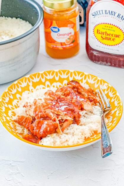 easy orange chicken made in the crock pot