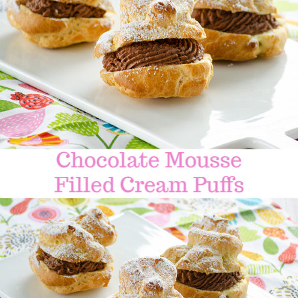 Chocolate Mousse-Filled Cream Puffs | realmomkitchen.com