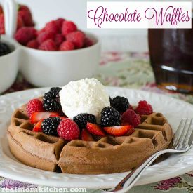 Chocolate Waffles | realmomkitchen.com