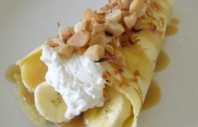 Banana Caramel Coconut Crepes | realmomkitchen.com