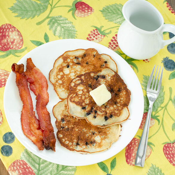 Blueberry Pancakes (from a muffin mix) Real Mom Kitchen Breakfast