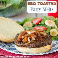 BBQ Toasted Patty Melts | realmomkitchen.com