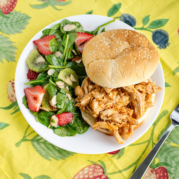 Strawberry, Kiwi, and Spinach Salad Real Mom Kitchen Salad