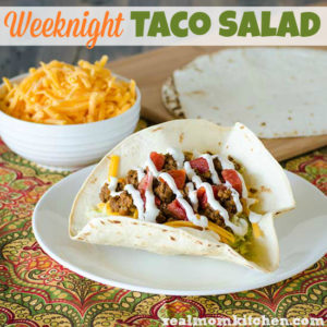 Weeknight Taco Salad | realmomkitchen.com