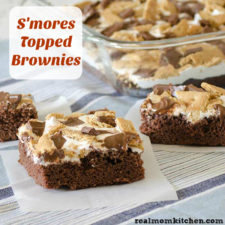 Smore Topped Brownies | realmomkitchen.com