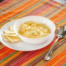 Easy Cheesy Veggie Soup | realmomkitchen.com