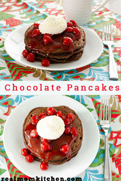 Chocolate Pancakes | realmomkitchen.com