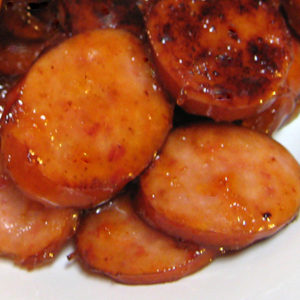 Apricot Kielbasa Slices | realmomkitchen.com