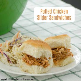 Pulled Chicken Slider Sandwiches | realmomkitchen.com