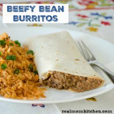 Beefy Bean Burritos | realmomkitchen.com