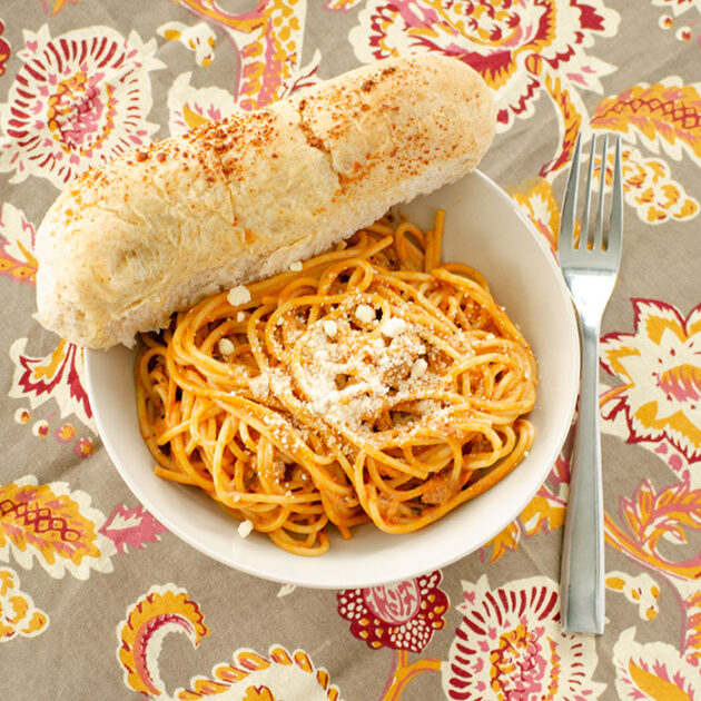 Spaghetti a la Philly | realmomkitchen.com