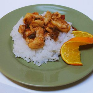 Carribean Chicken over rice | realmomkitchen.com