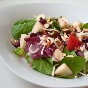 Luncheon Salad with Pretty In Pink Drssing | realmomkitchen.com