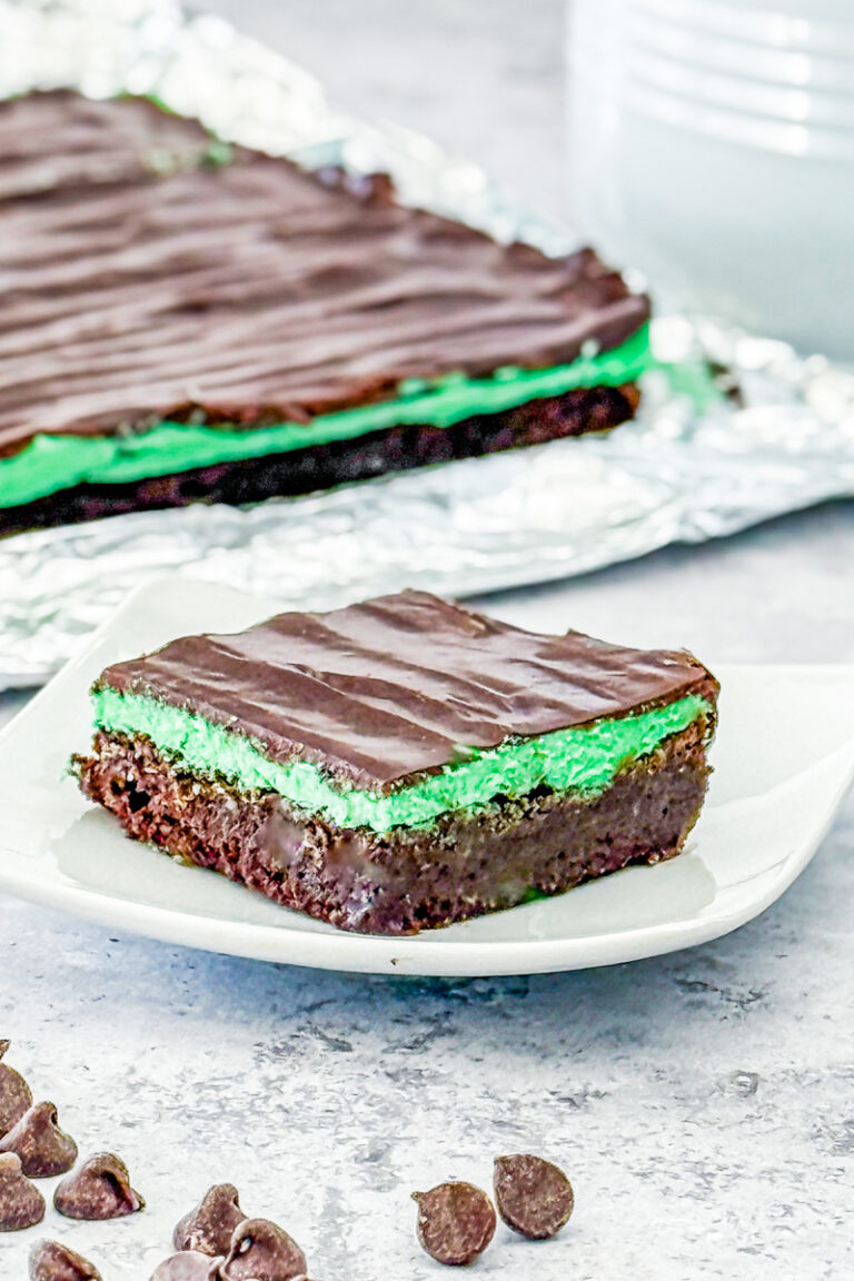 fudgy chocolate mint brownies
