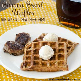 Banana Bread Waffles | realmomkitchen.com