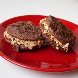 Chocolate Coconutty Sandwich Cookies | realmomkitchen.com