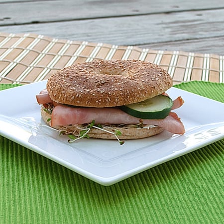 Low Calorie Bagel Thin Egg Sandwiches - Sweet Savory and Steph