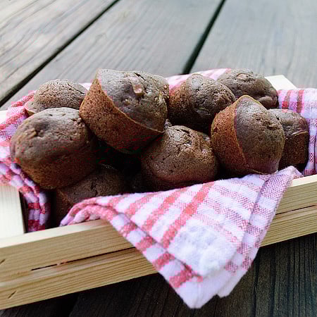 Double Chocolate Zucchini Muffins and ideas for school lunch