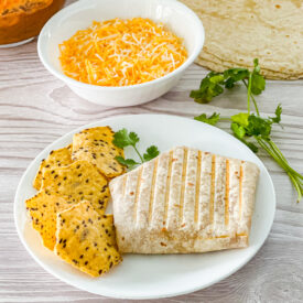 bean and cheese burrito shaped like a star