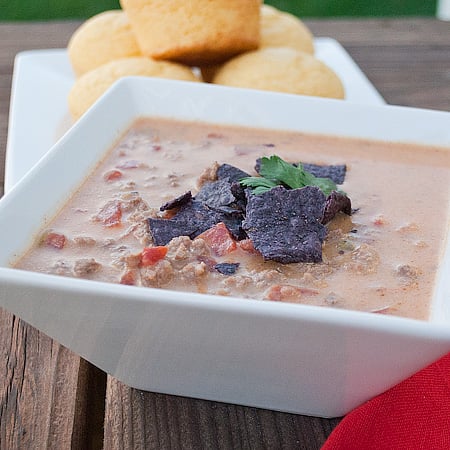 Beefy Nacho Soup