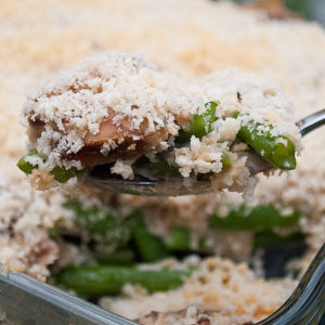 Panko Topped Geen Bean Casserole | realmomkitchen.com