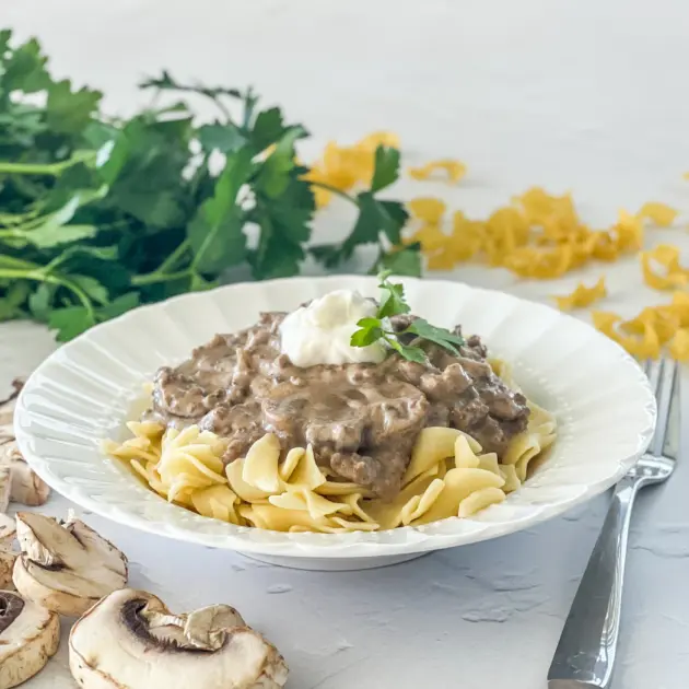 Ground Beef Stroganoff