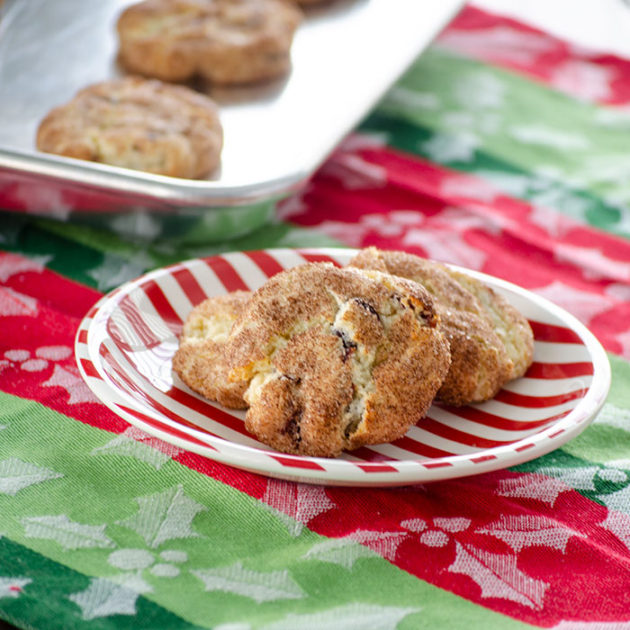 Cranberry Cream Cheese Snickerdoodles | realmomkitchen.com