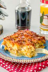 sausage apple overnight breakfast casserole