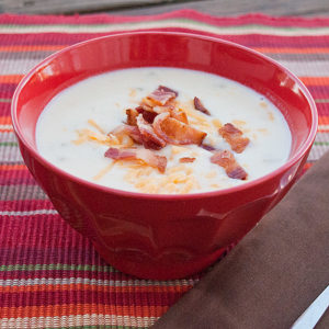 Slow Cooker Potato Soup | realmomkitchen.com