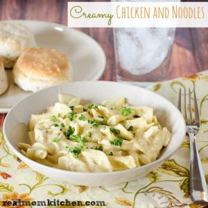 Creamy Chicken and Noodles | realmomkitchen.com