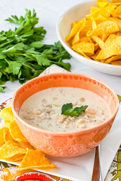 White Bean and White Chicken Chili
