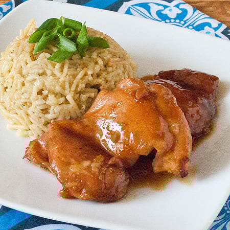 Oven Baked Teriyaki Chicken Thighs | realmomkitchen.com