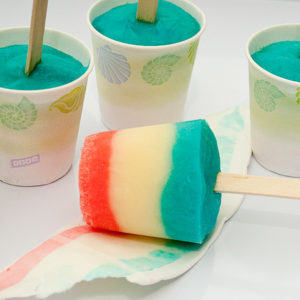 Red, White, and Blue Pudding Pops