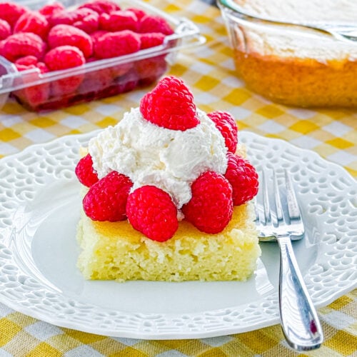 angel food cake and lemon pie filling